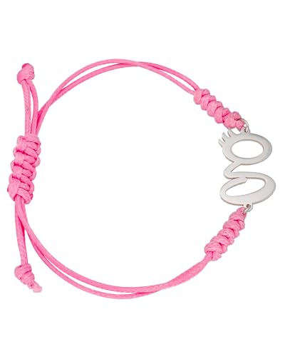 Pulsera de Plata 'Tremending girls' con chapa y tarjeta firmada por Lara.