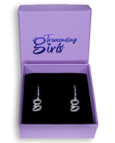 Pendientes de Plata 'Tremending girls' con chapa y tarjeta firmada por Lara.